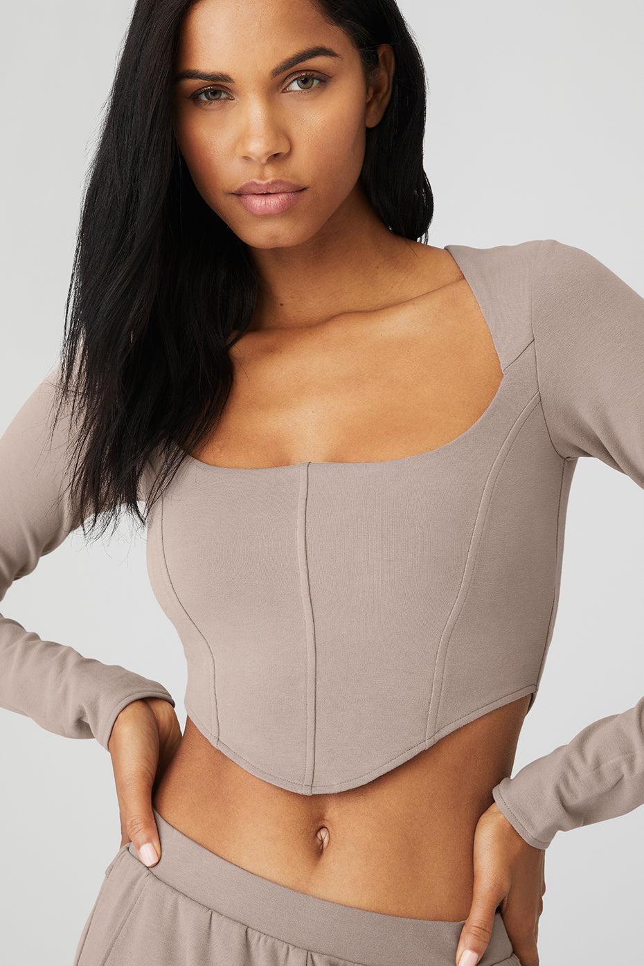 Soft Sculpt Long Sleeve - Taupe Female Product Image