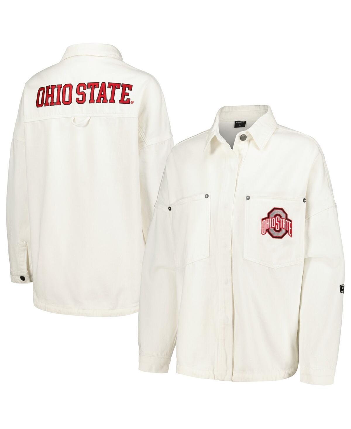 Womens Hype and Vice Ohio State Buckeyes Multi-Hit Hometown Full-Snap Jacket Product Image