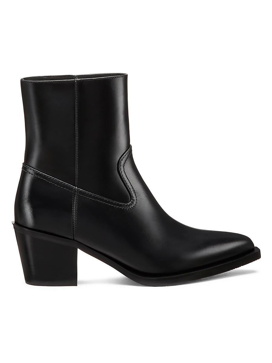 Womens Tate 65MM Leather Booties Product Image