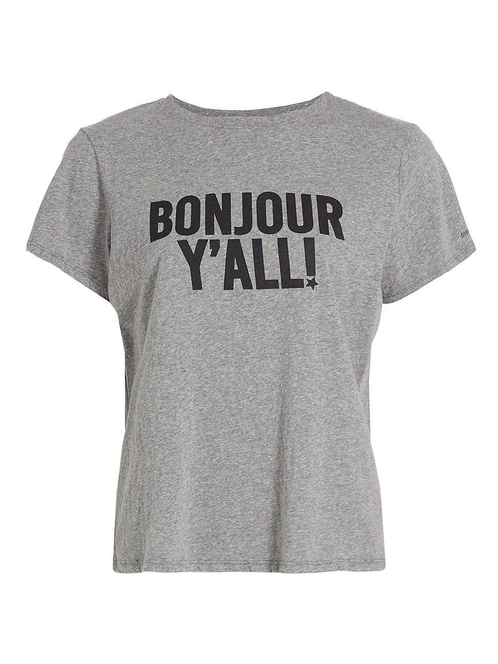 Womens Bonjour Yall Graphic T-Shirt Product Image