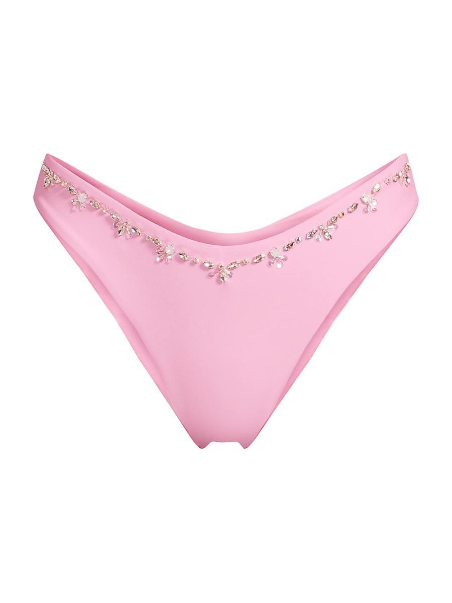 Womens Aaliyah Embellished Bikini Bottom Product Image