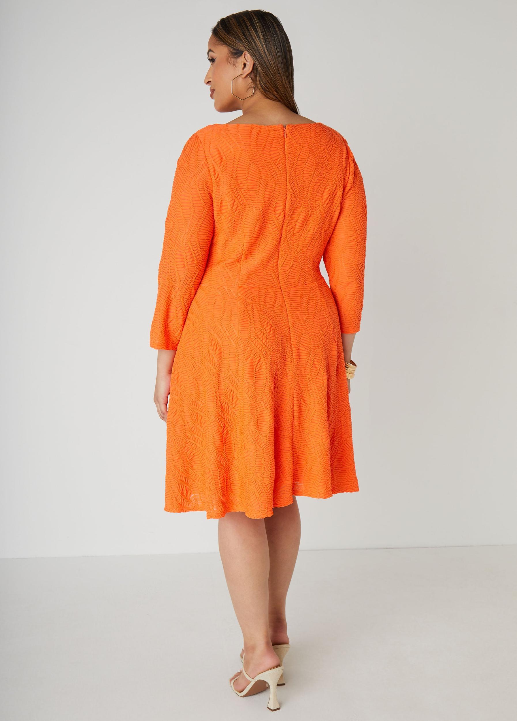 Textured Knit A Line Dress Product Image