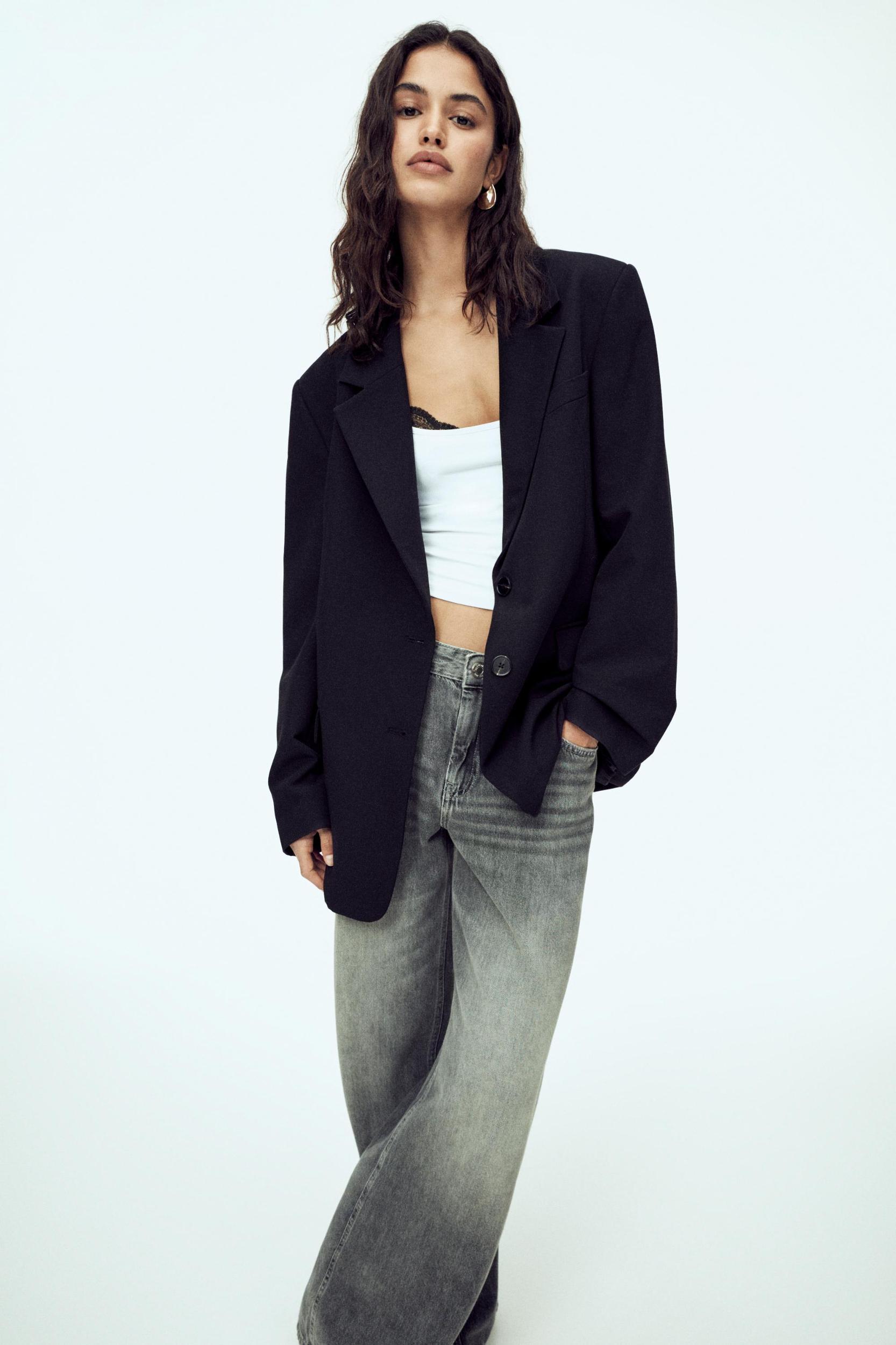 Oversize double-button blazer Product Image