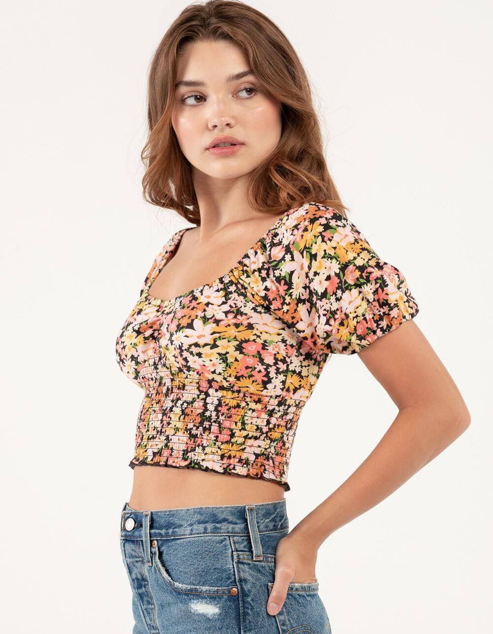 BILLABONG Get Along Puff Sleeve Womens Top Product Image