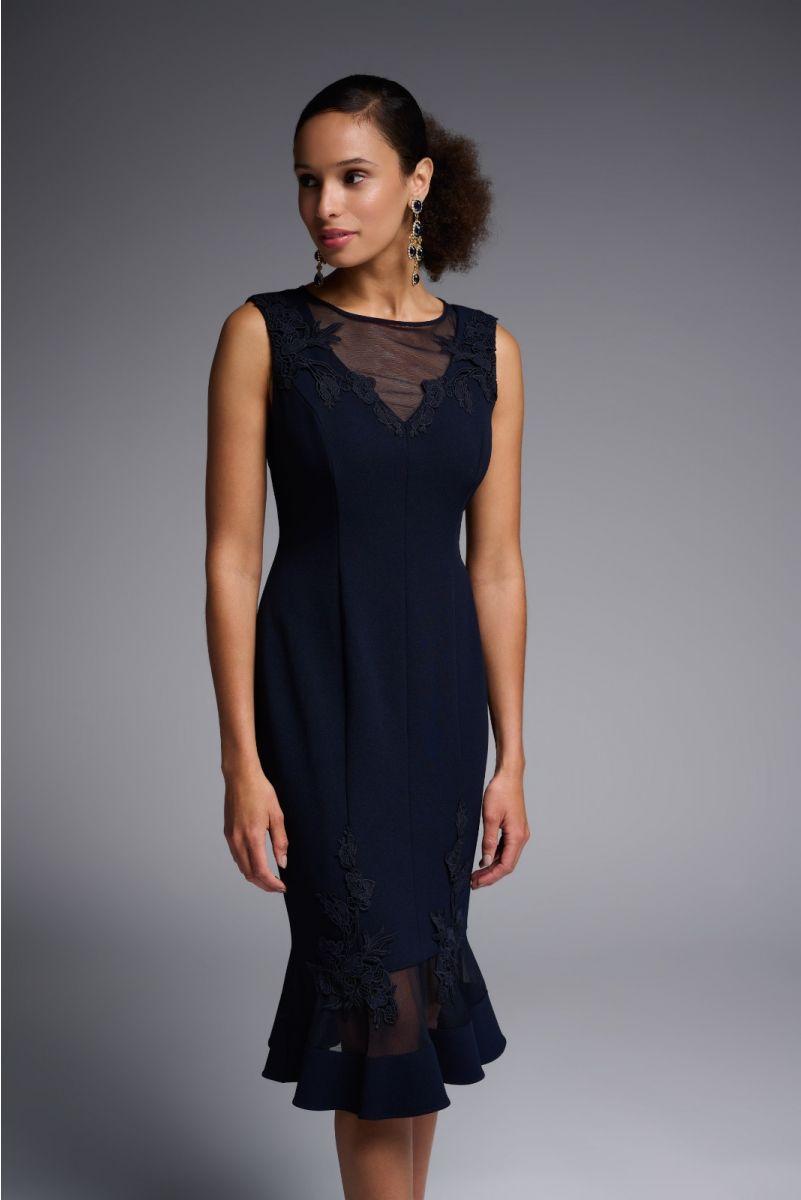 Mesh Detail Dress 231729 - Midnight Product Image