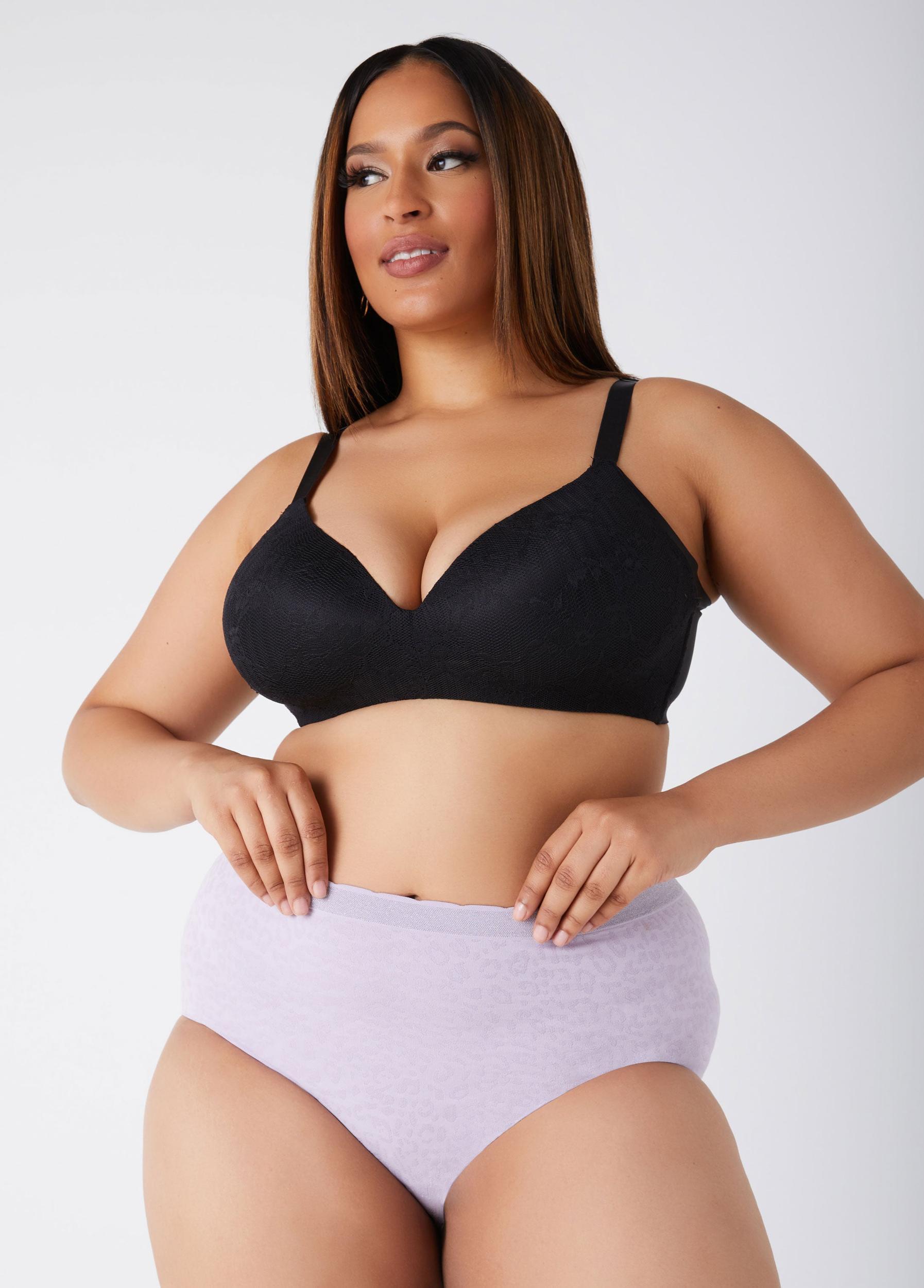 Seamless Leopard Jacquard Briefs Product Image