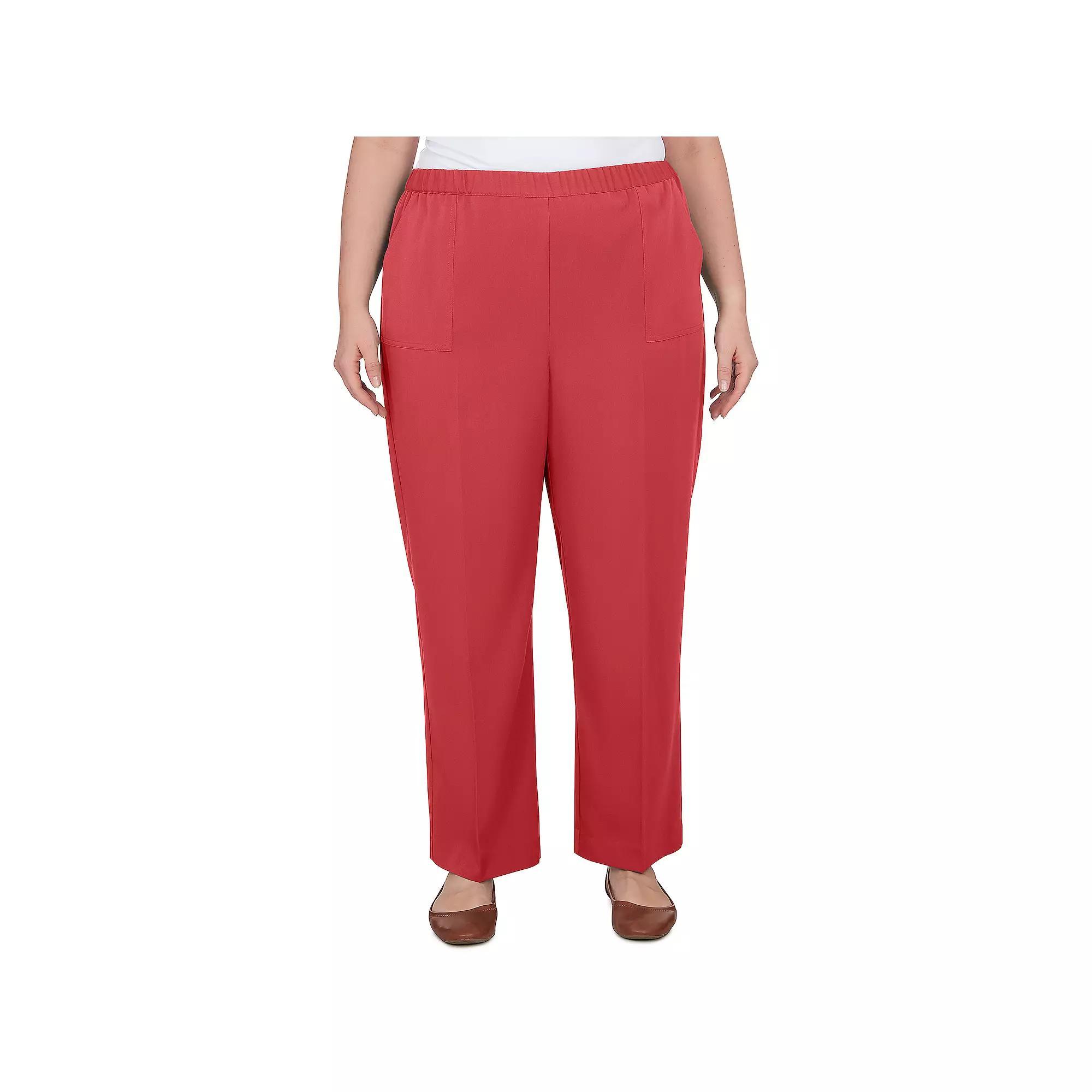 Plus Size Alfred Dunner Sedona Balanced Pants, Women's, Size: 16 W, Clay Product Image