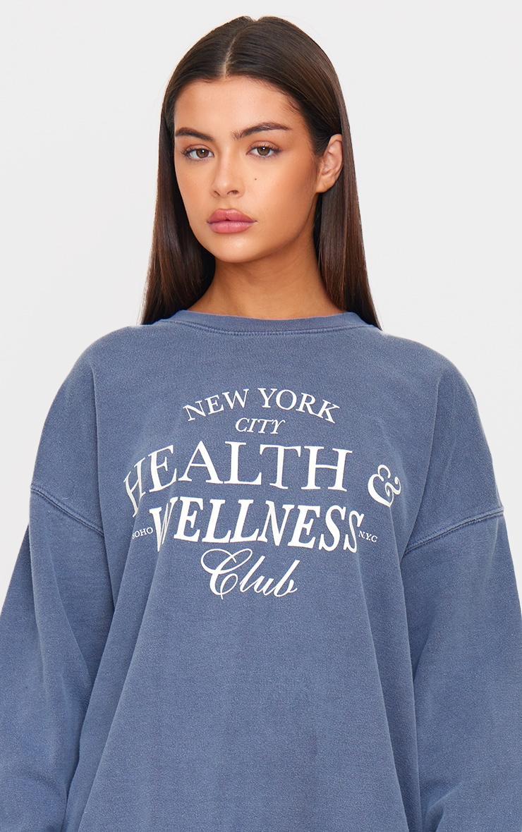 Navy New York Health & Wellness Printed Sweatshirt Product Image