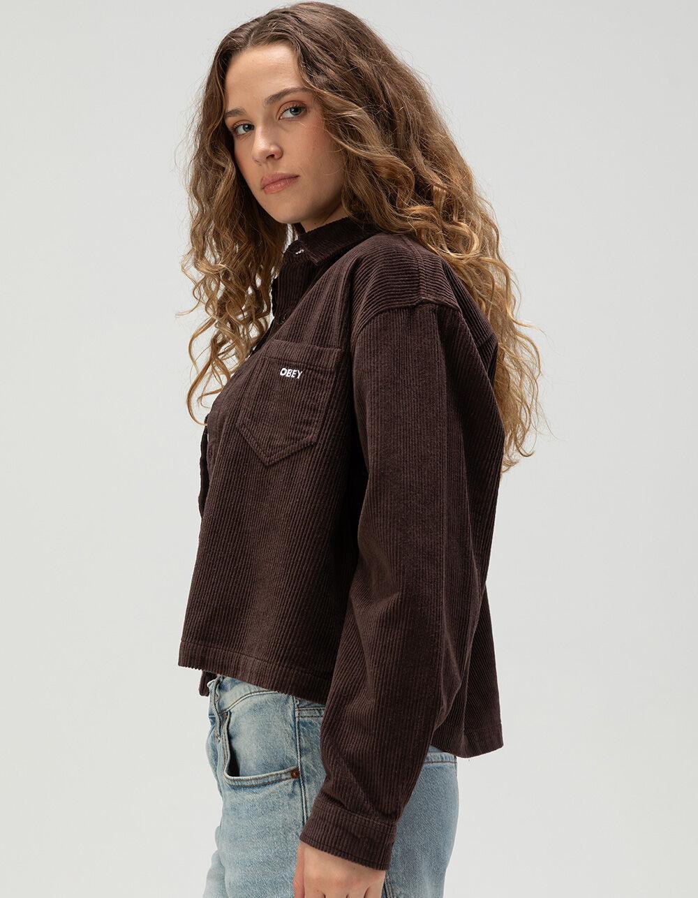 OBEY Marilyn Womens Long Sleeve Corduroy Shirt Product Image