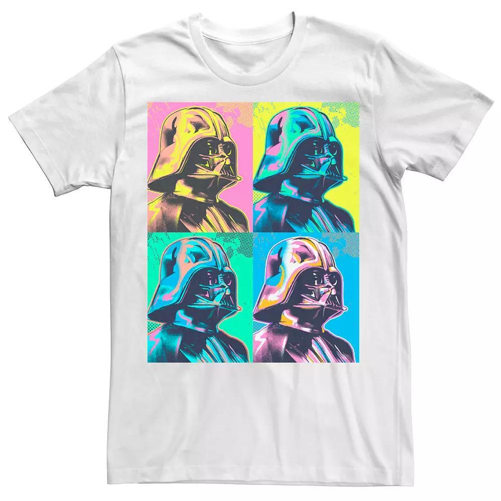 Men's Star Wars Darth Vader Colorful Portrait Panel Box Tee,  Product Image