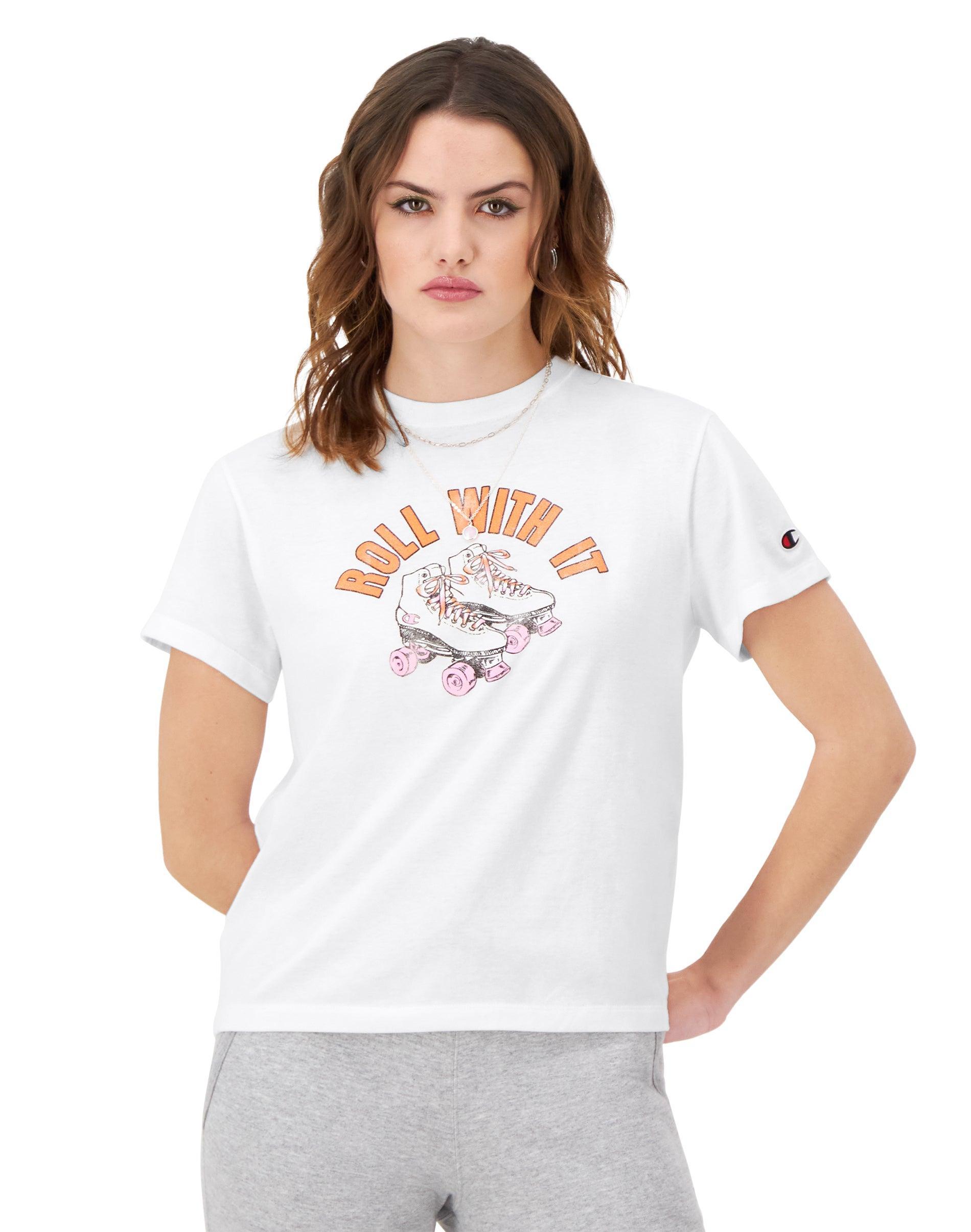 Champion Womens Classic Graphic Crewneck T-Shirt Product Image