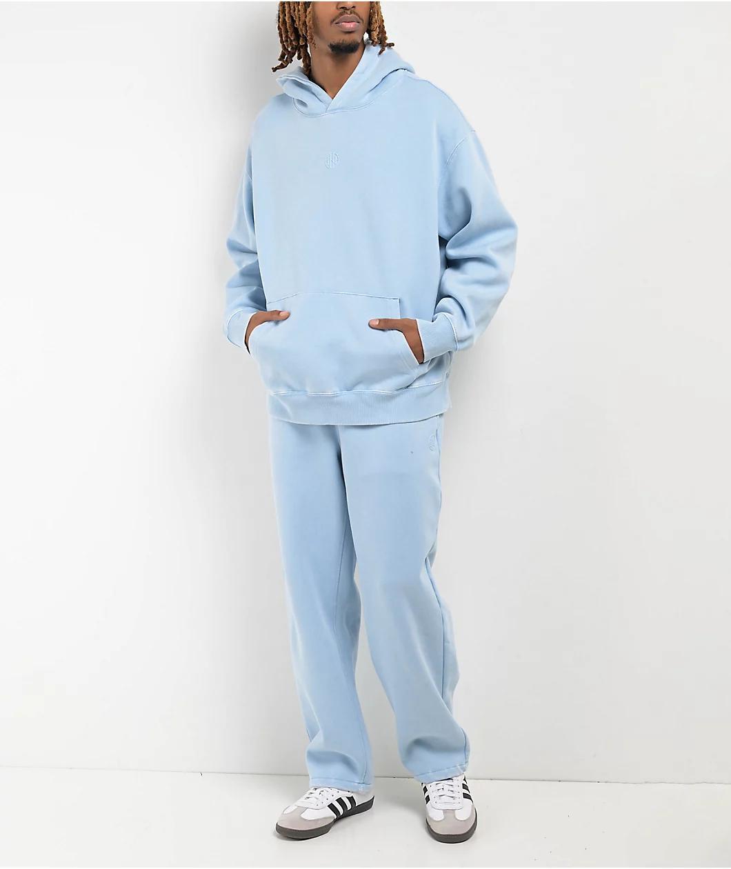 Ninth Hall Fundamental Light Blue Boxy Hoodie Product Image