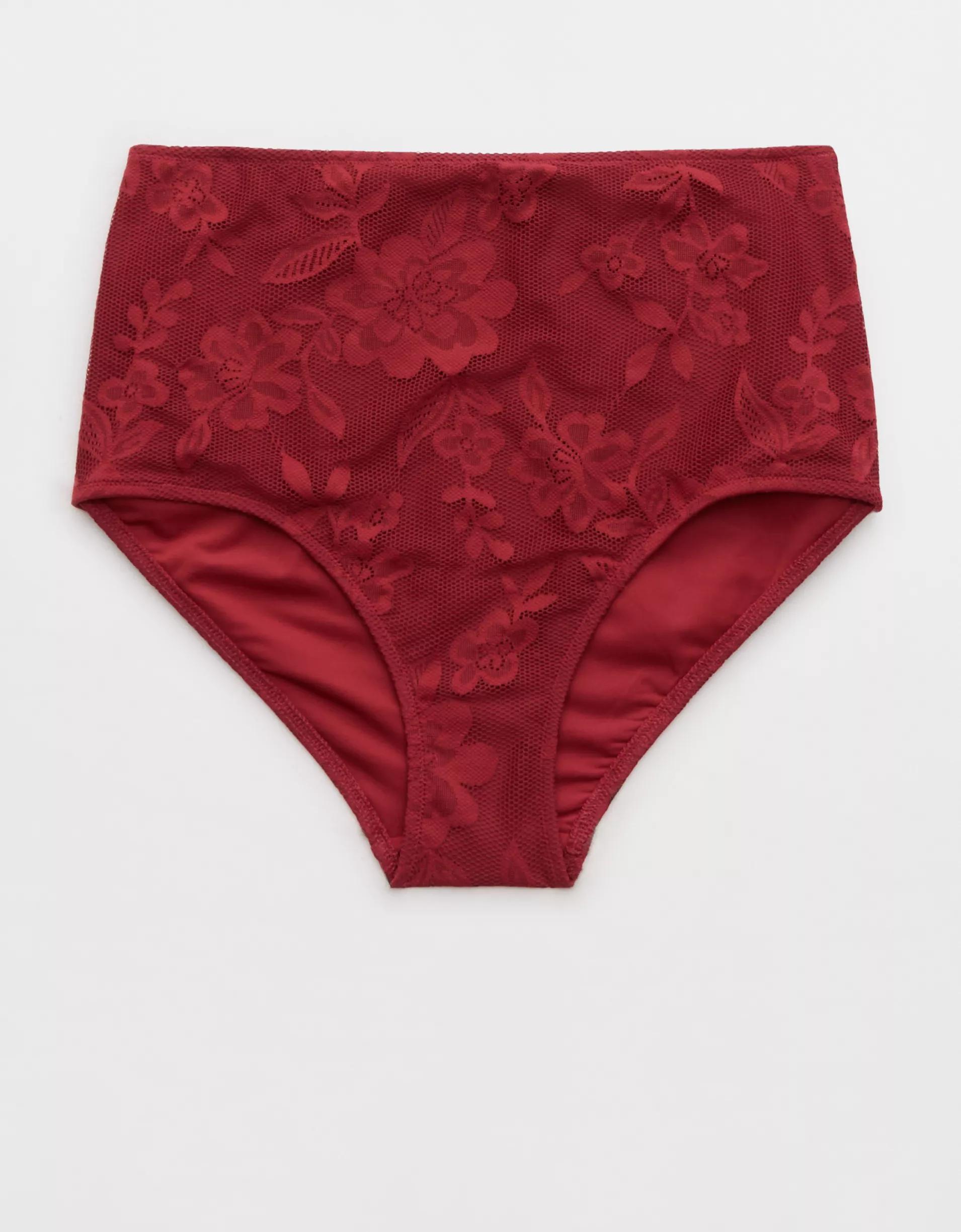 Aerie High Waisted Lace Bikini Bottom Product Image