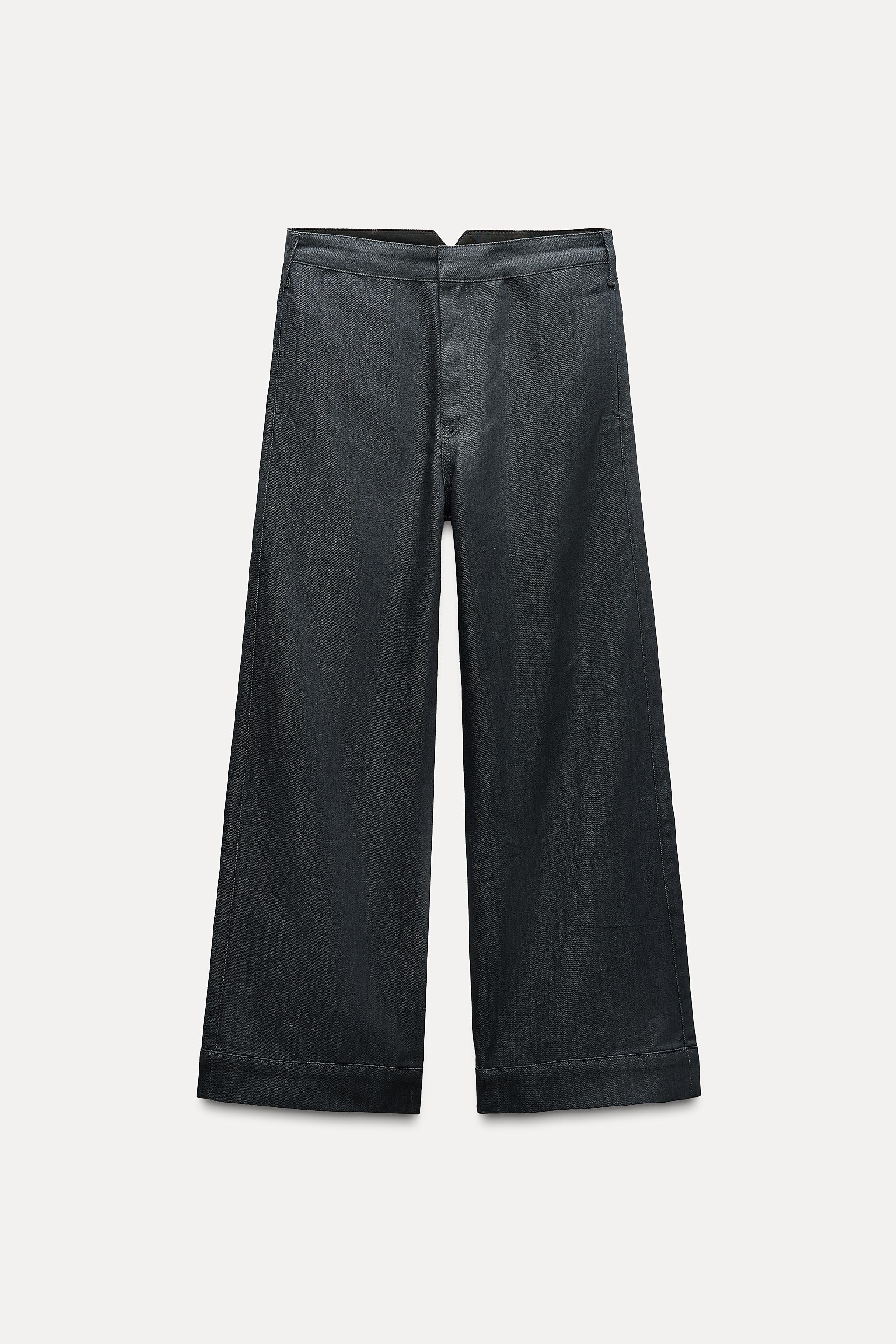 MID-RISE WIDE LEG JEANS ZW COLLECTION Product Image