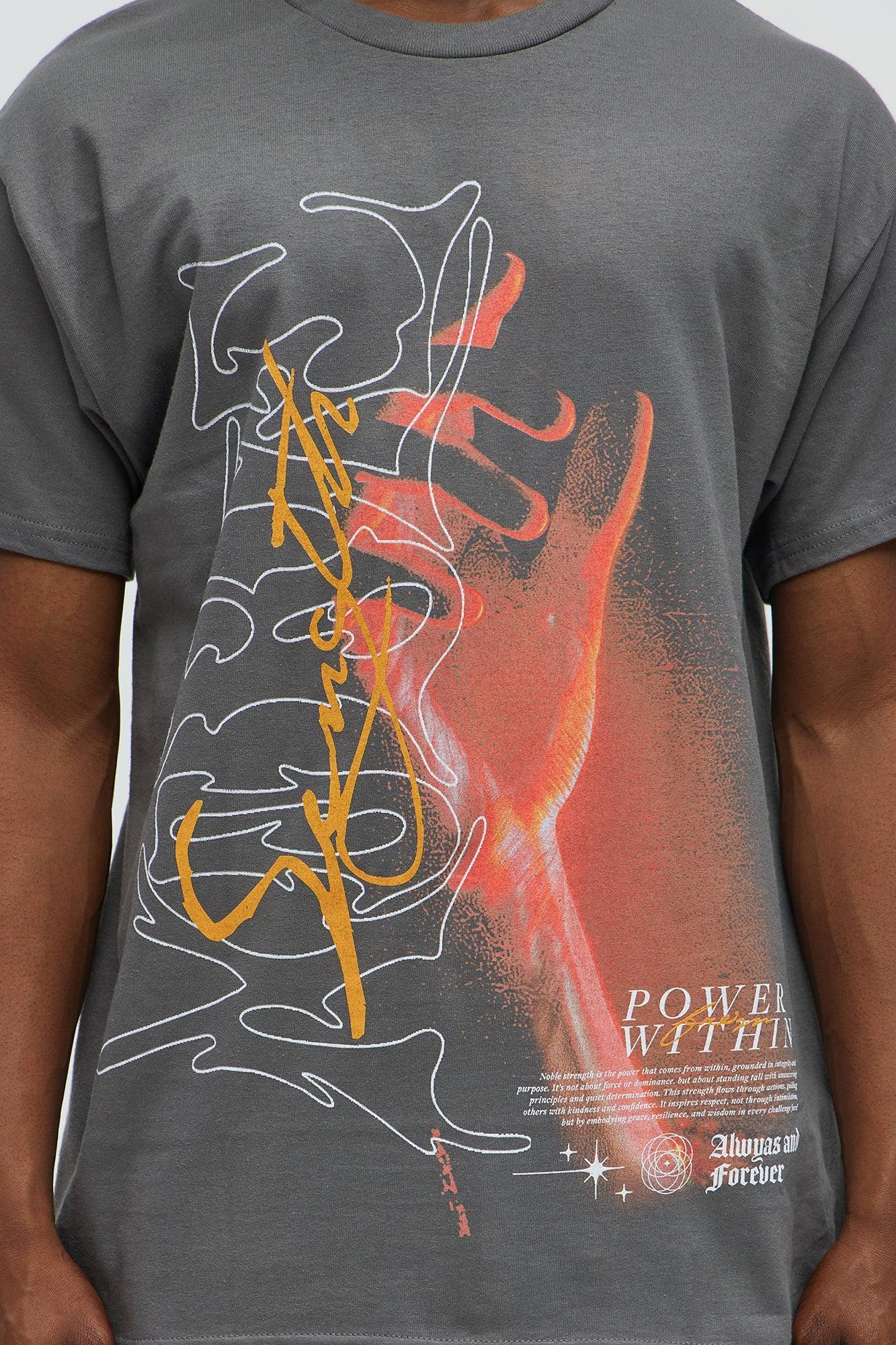 Always And Forever Power Short Sleeve Tee - Charcoal Product Image