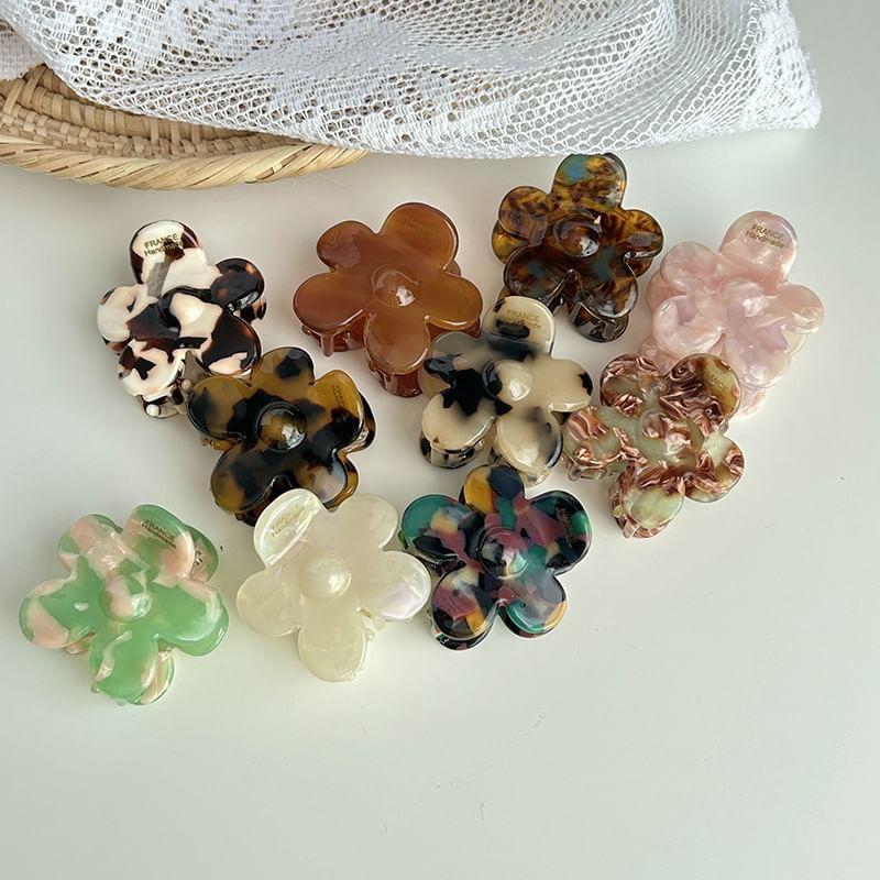 Floral Acetate Hair Claw Clip Product Image