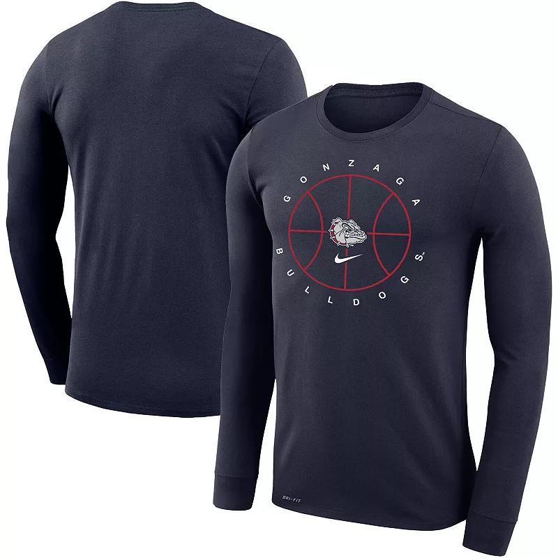 Mens Nike Navy Gonzaga Bulldogs Basketball Icon Legend Performance Long Sleeve T-Shirt Zag Blue Product Image