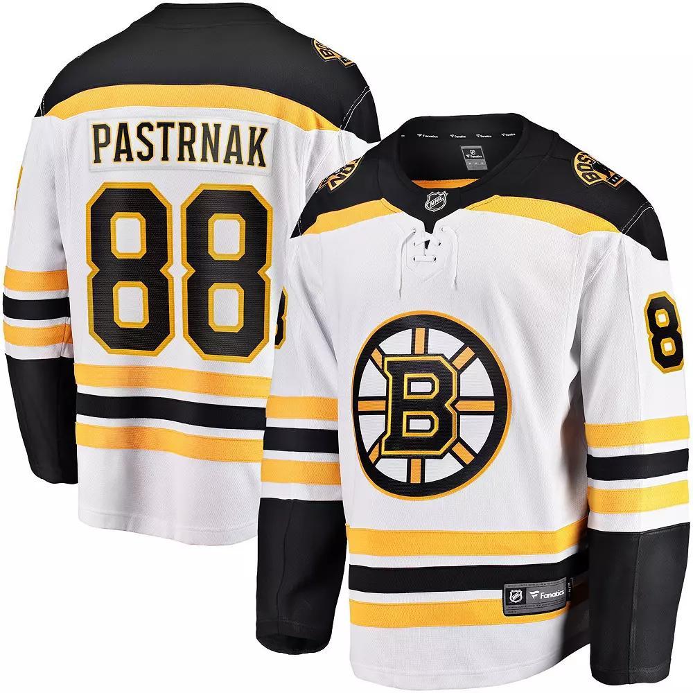 Mens Fanatics Branded David Pastrnak Boston Bruins Away Premier Breakaway Player Jersey Product Image
