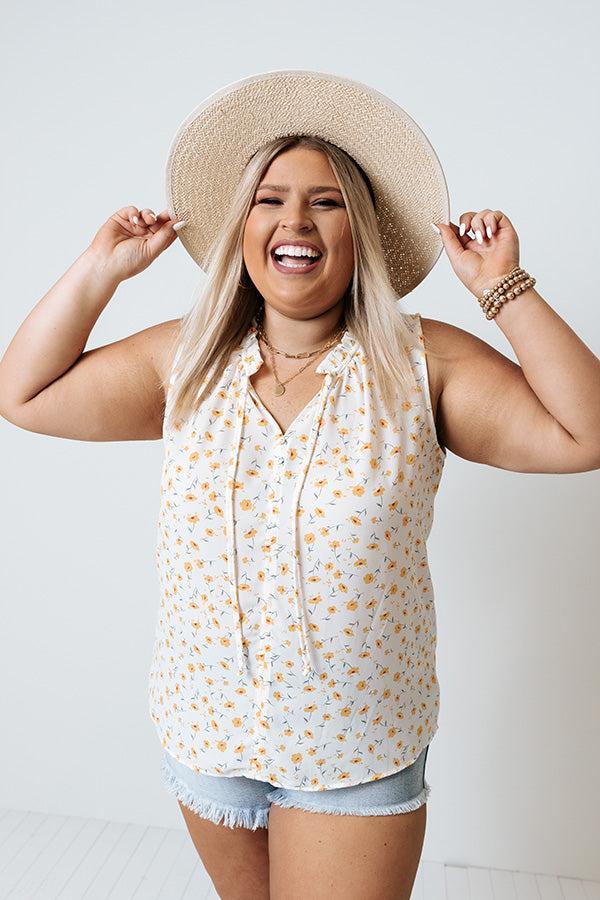 Drifting Into Dreams Shift Top In White Curves Product Image