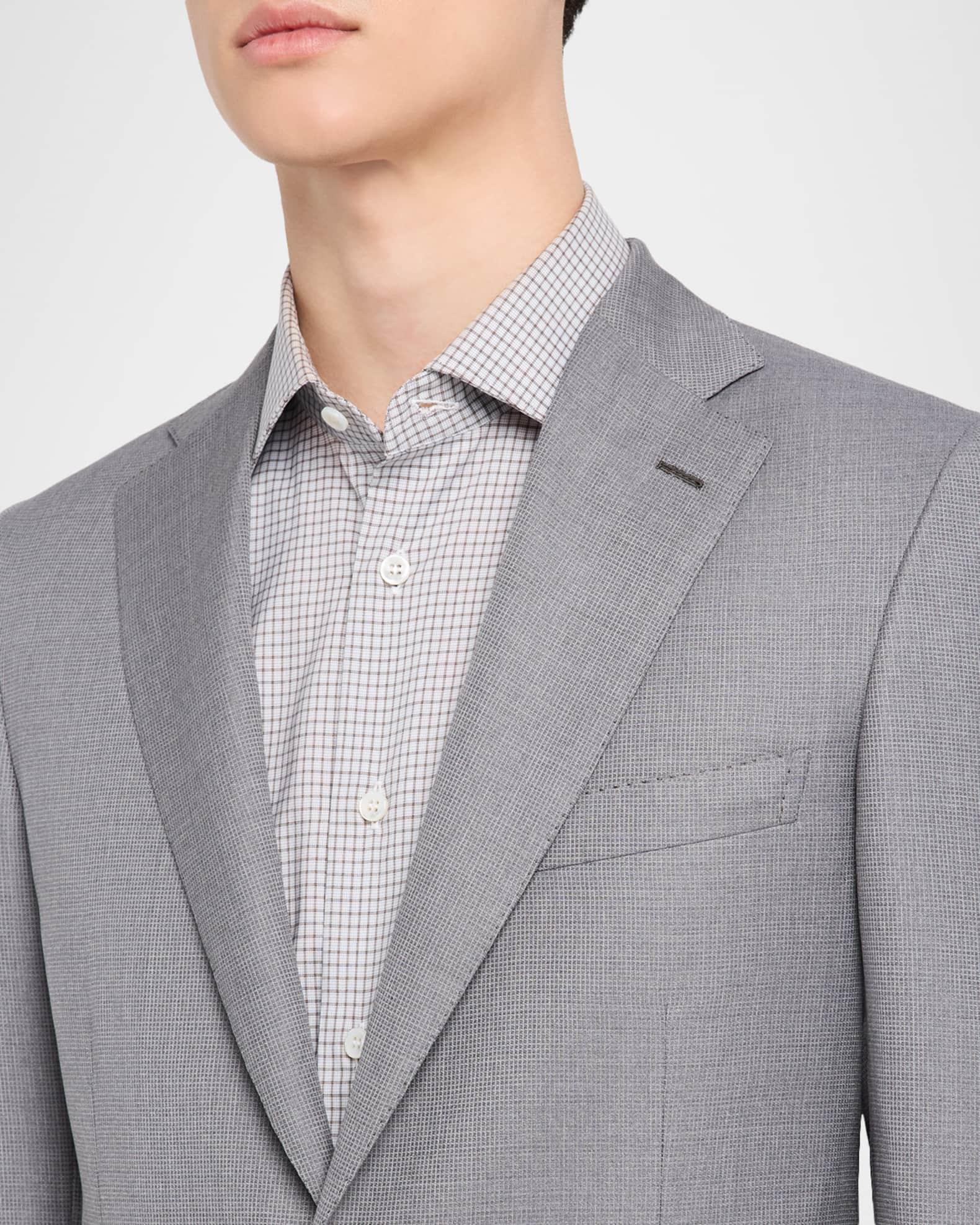 Men's Wool and Silk Modern Fit Two-Piece Suit Product Image