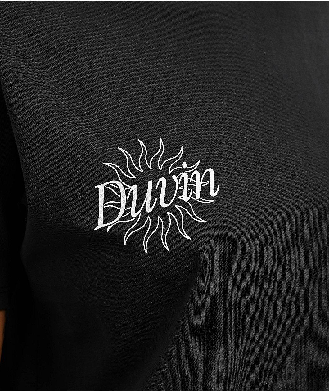 Duvin Skinny Dippin Black Crop T-Shirt Product Image