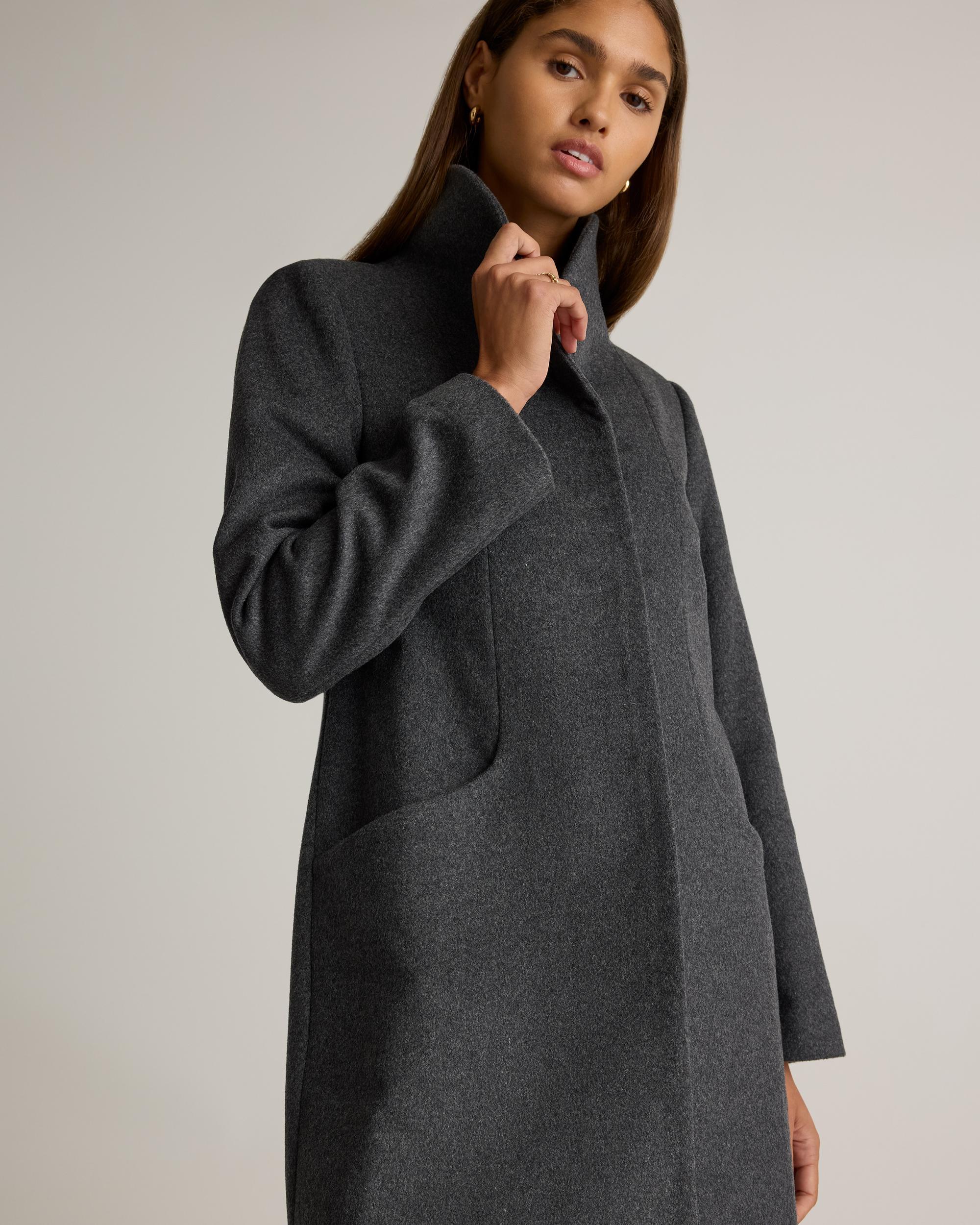 Quince | Women's Italian Wool Cocoon Coat Size XL, Wool/Nylon Product Image