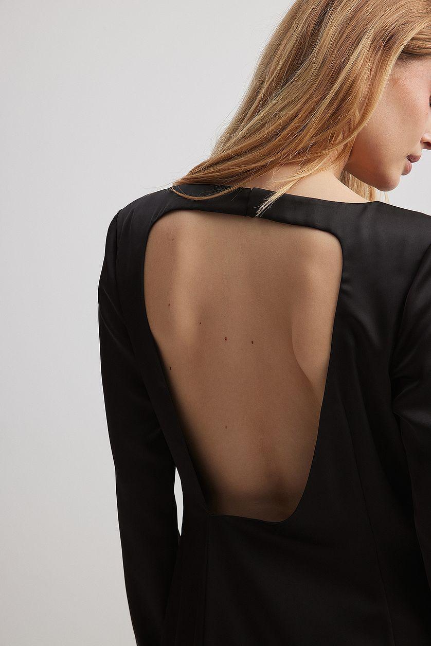Asymmetric Open Back Mini Dress Product Image