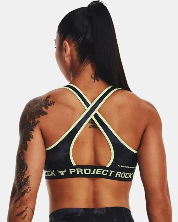 Women's Project Rock Crossback Printed Sports Bra Product Image