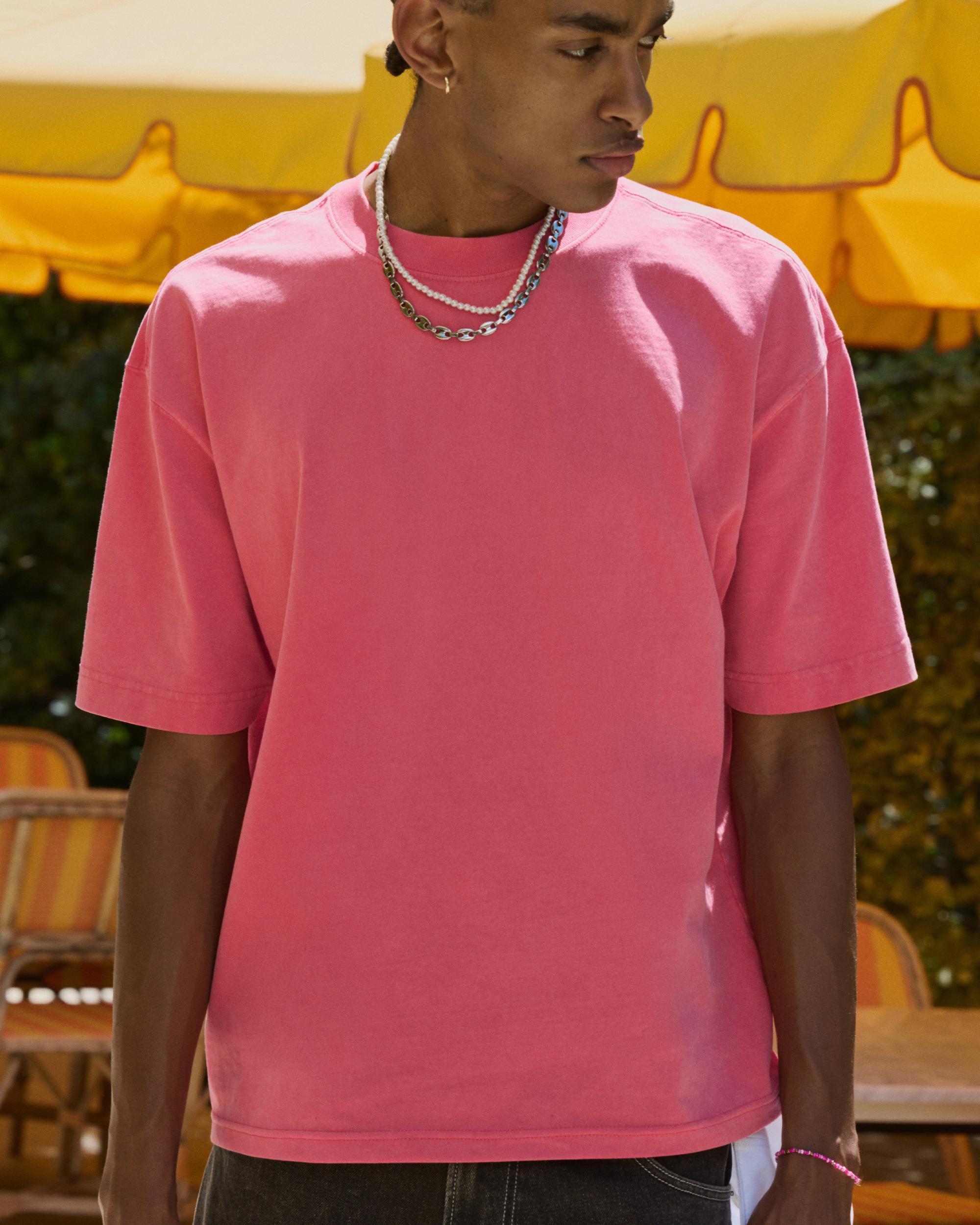 Dalix Mens Lil Smile Heavy Weight Cotton Tee Product Image