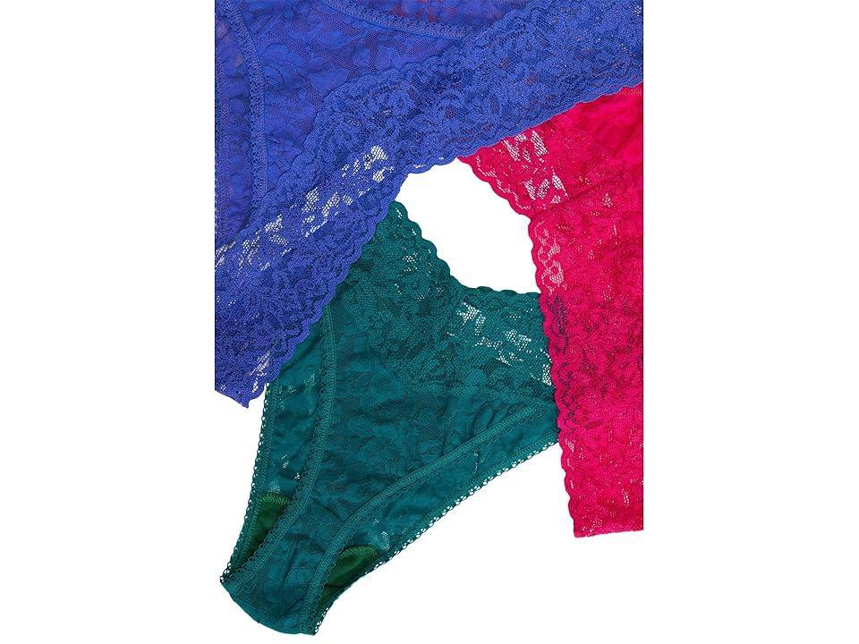 Hanky Panky Signature Stretch Lace Original Rise Thongs, Set of 3 Product Image