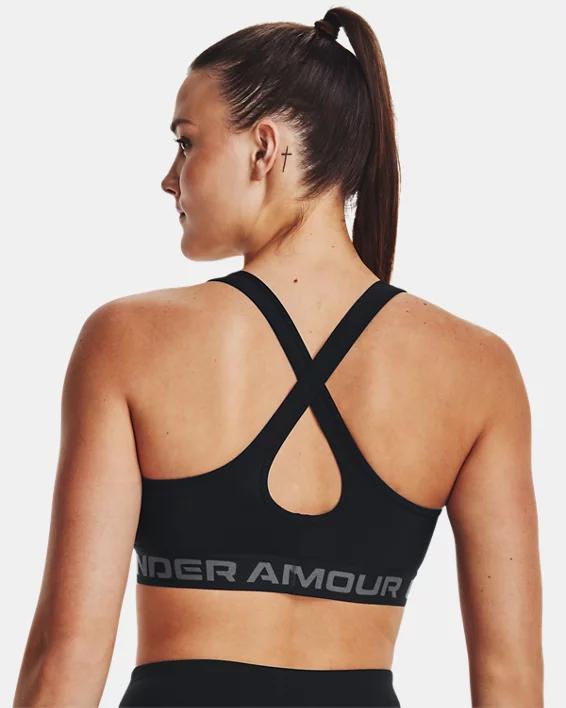 Women's Armour® Mid Crossback Printed Sports Bra Product Image