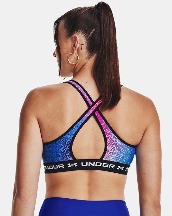 Women's Armour® Mid Crossback Printed Sports Bra Product Image