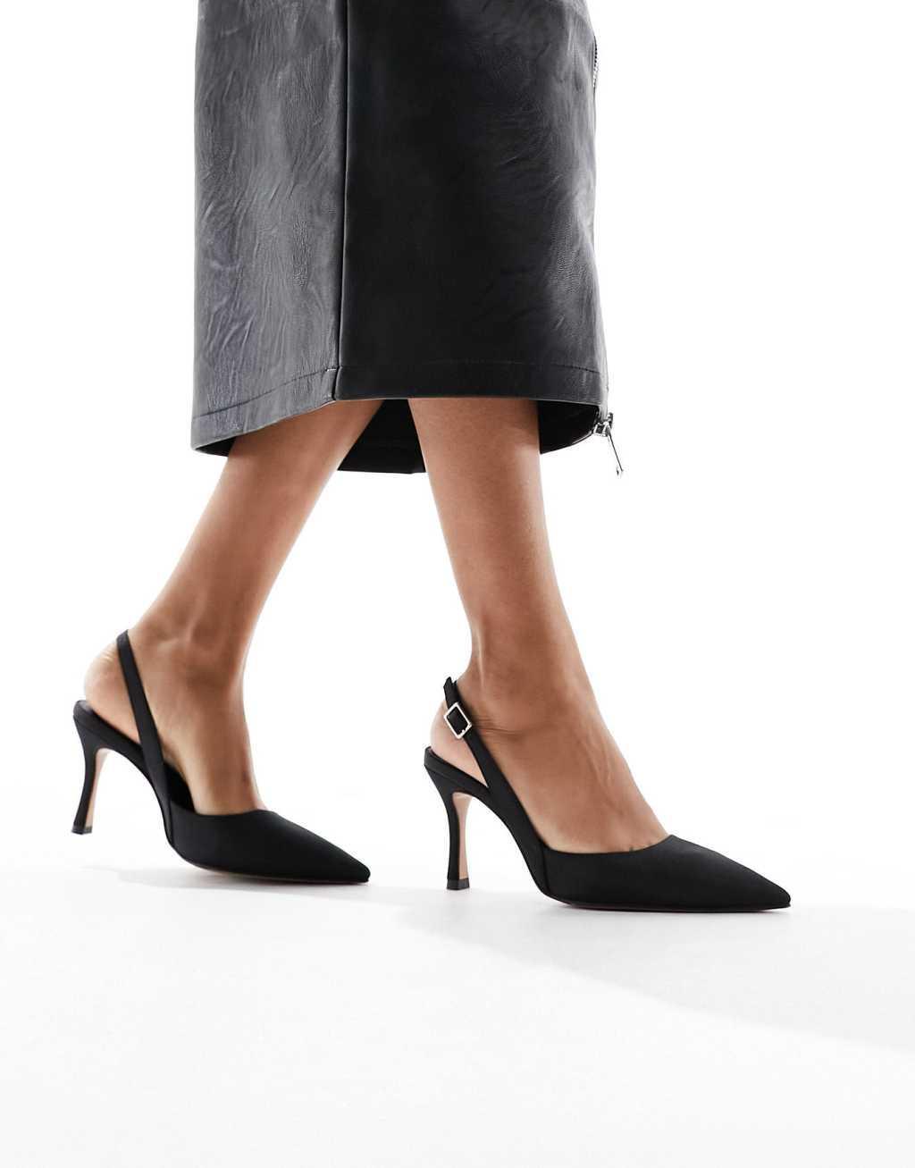 ASOS DESIGN Samber 2 slingback stiletto heels Product Image