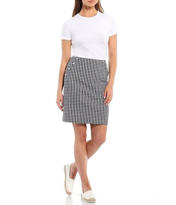 J.McLaughlin Allie Stretch Crew Neck Short Sleeve Tee Product Image