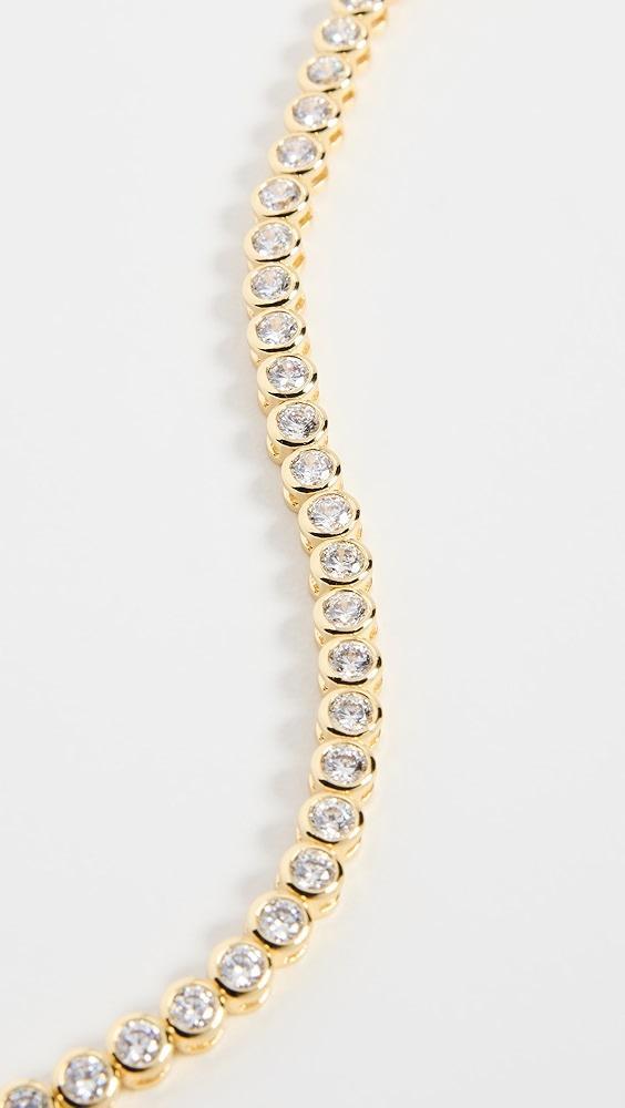 By Adina Eden Gold Bezel Tennis Bracelet | Shopbop Product Image