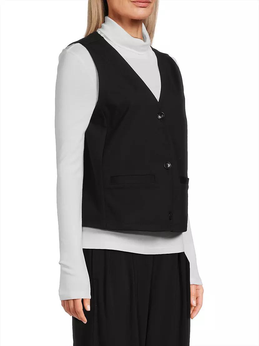 V-Neck Button-Front Vest Product Image