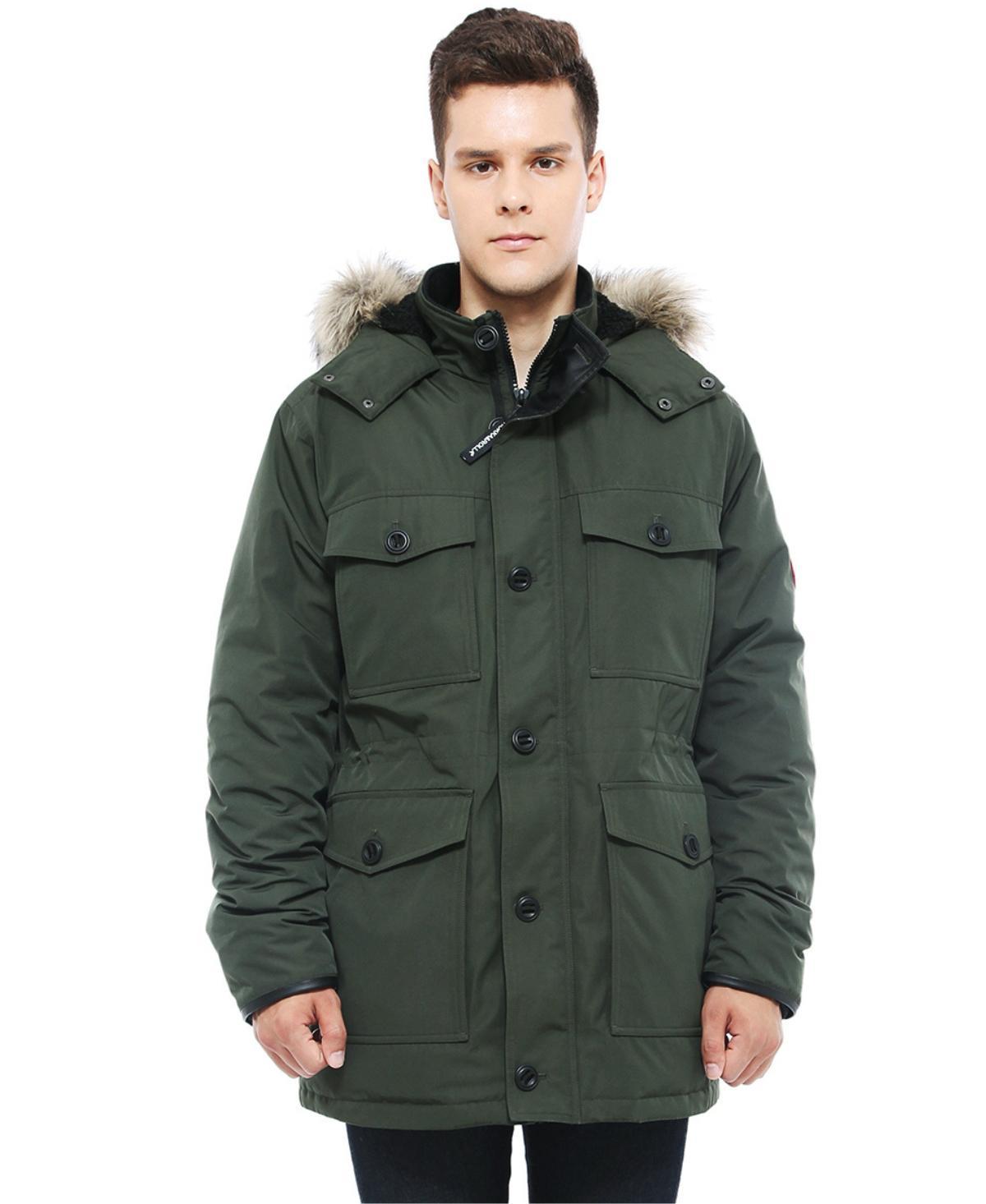 Rokka&Rolla Mens Parka Jacket with Detachable Trim Product Image