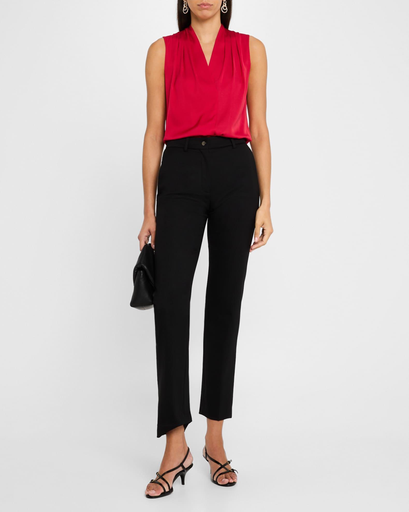 Womens Mila Sleeveless Silk-Blend Blouse Product Image