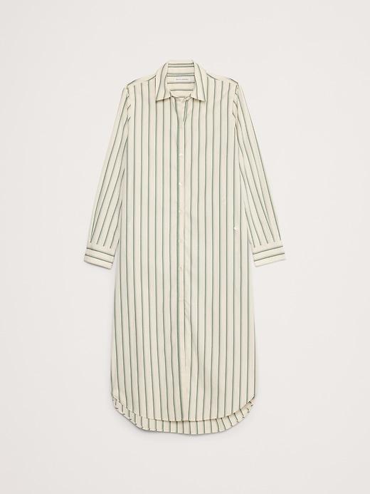 Poplin Asymmetrical Shirt Dress Product Image