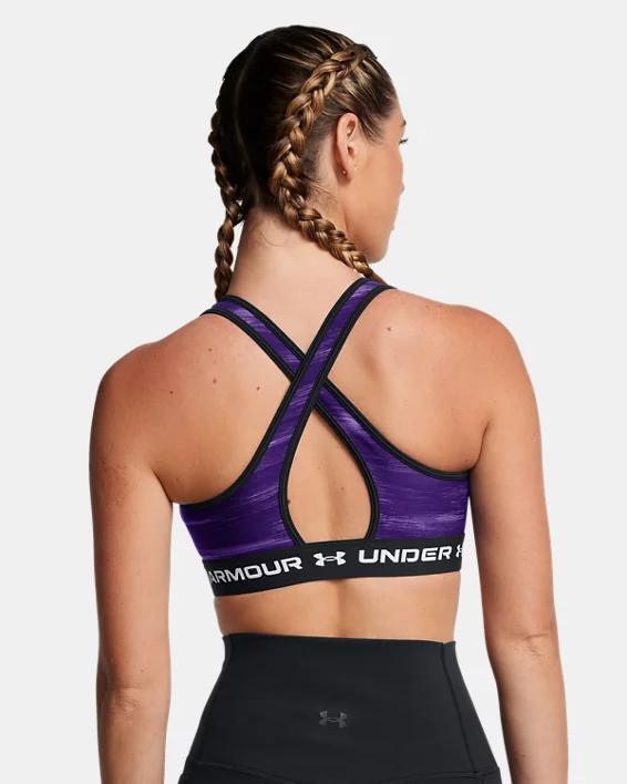 Women's Armour® Mid Crossback Printed Sports Bra Product Image