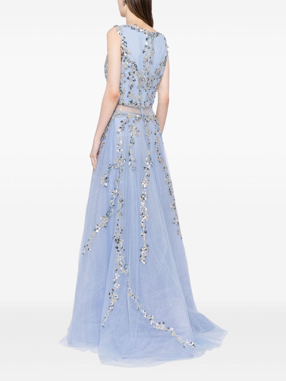 sequin-embellished tulle gown Product Image