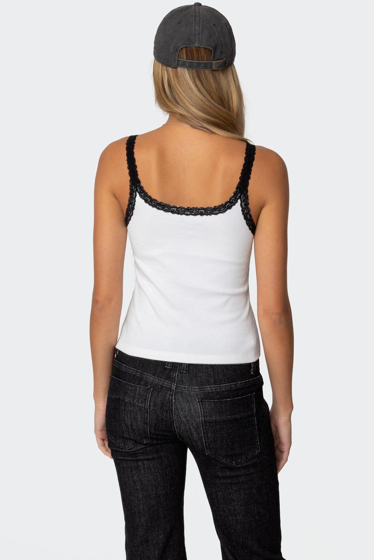 Jude Lacey Ribbed Tank Top Product Image