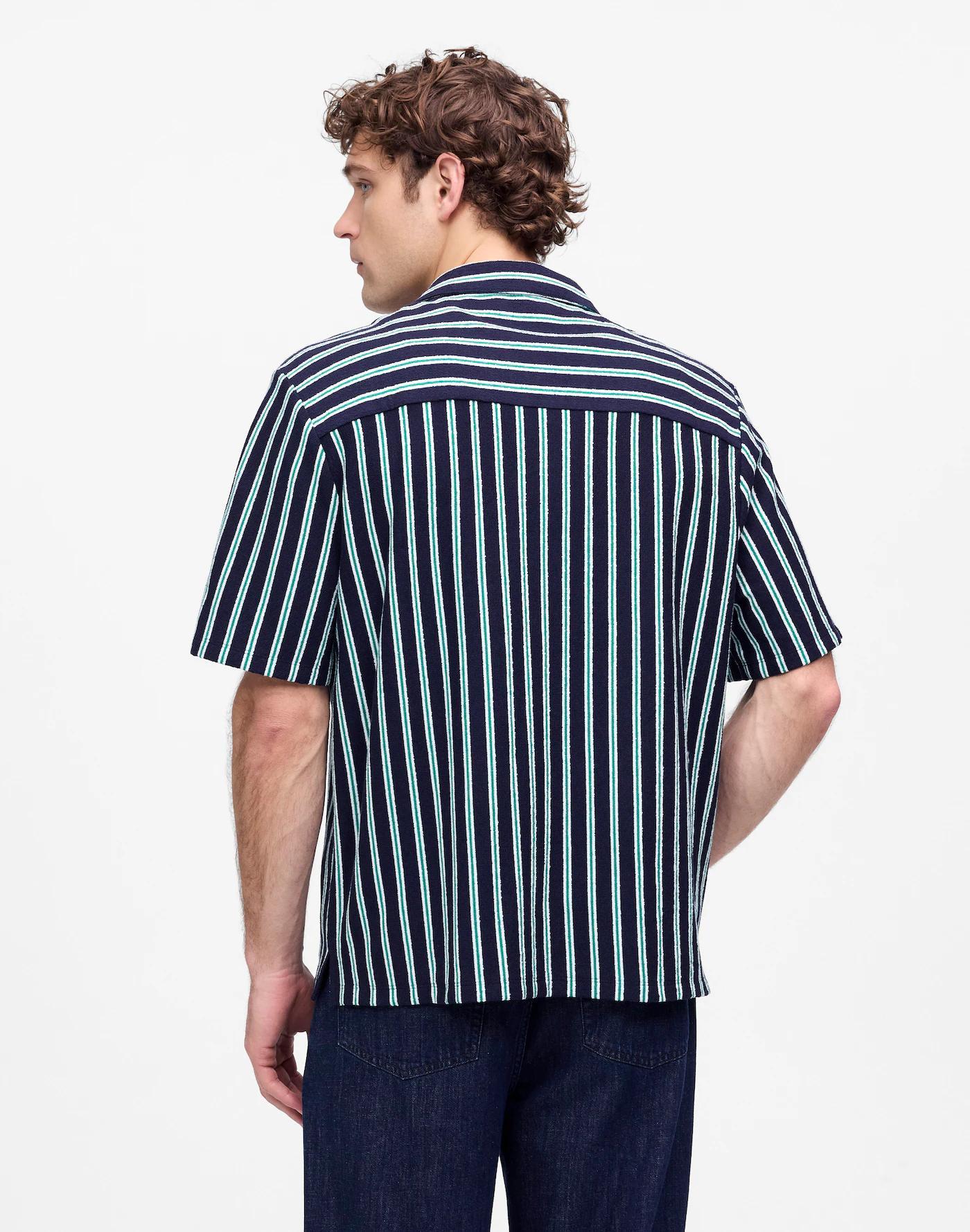 The Textured Knit Camp-Collar Shirt Product Image