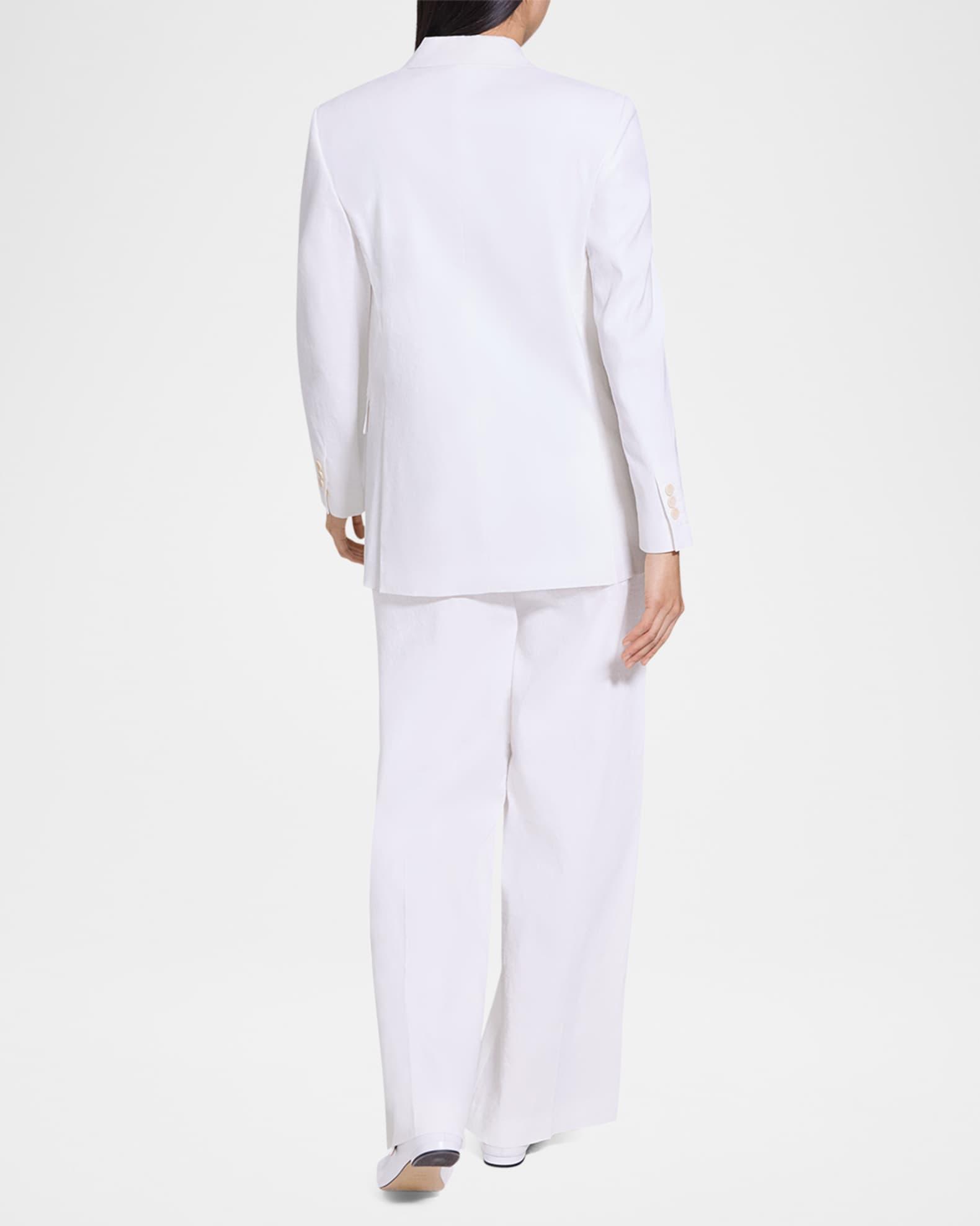 Oversized Crunch Linen Blazer Product Image