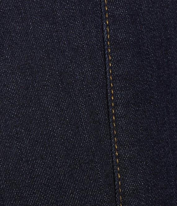 Intro Nia Slimming High Waist Gold Tone Stitching Detail Pull-On Flare Leg Pants Product Image