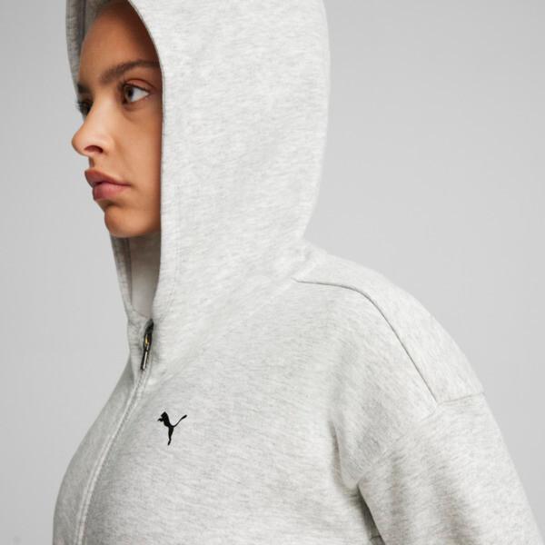 PUMA Train Favorite Women's Full-Zip Training Fleece in Light Grey Heather Product Image