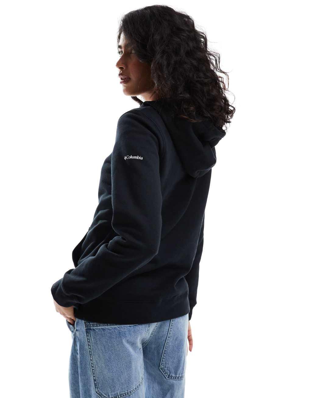 Columbia Trek logo print hoodie in black Product Image