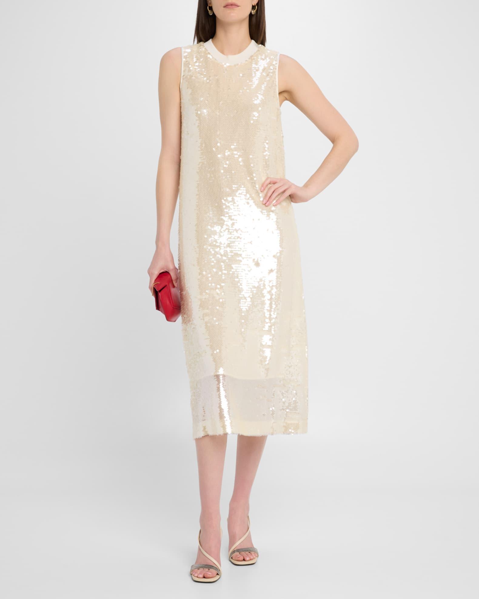 Sleeveless Sequin Midi Dress Product Image