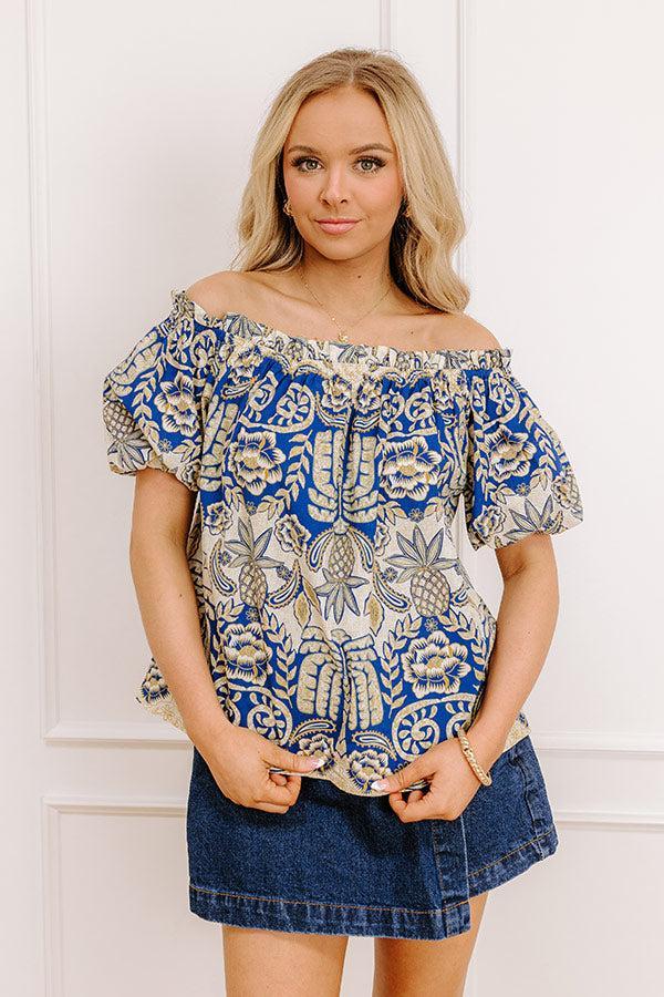 Charming Glance Off Shoulder Floral Top Product Image