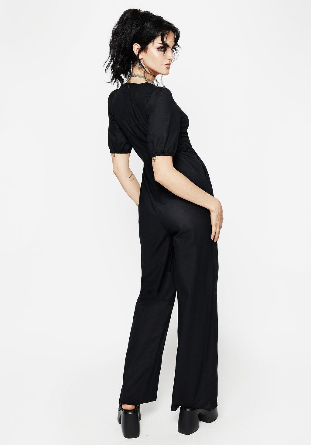 Briar Embroidered Linen-Blend Jumpsuit Product Image